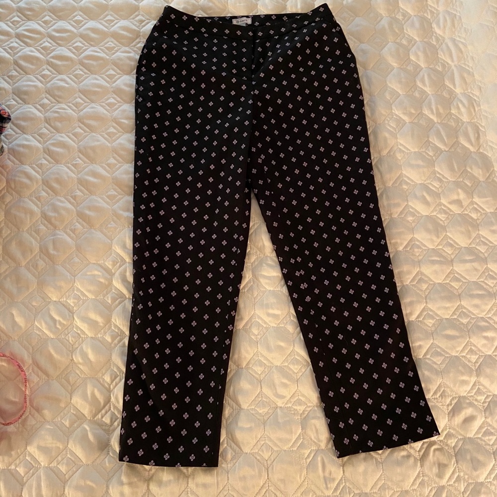 Susina petite black patterned pants